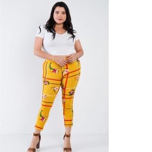 Floral Plaid Leggings